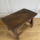 Vintage footrest - Vintage flower stand - Small low wooden stool
