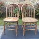 2 chaises vintage bistrot dit gondoles en chêne massif