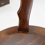 1920s Restored Rare Swivel Barber Beech Chair, Czechoslovakia