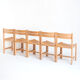 Solid beech chair designed by André Sornay - France, 1960s
