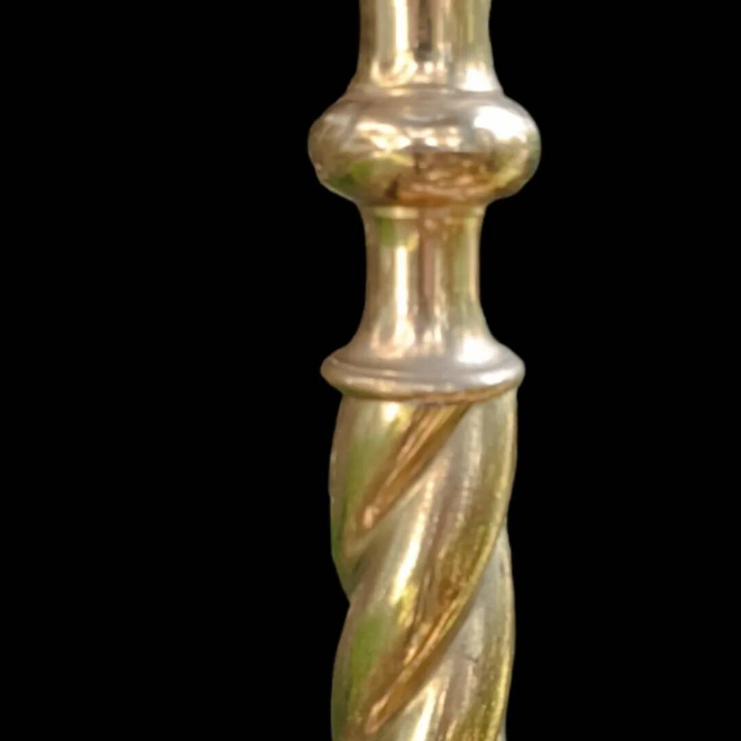 Bronze and brass floor lamp Italy 50