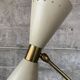 Lampadaire Diablo en laiton et marbre, Italie, années 1960