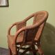 Fauteuil en rotin/osier pour enfant - vintage 1970