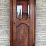 Antique Louis XVI style display cabinet in walnut