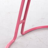 Italian set of 3 bar stools with cane and metal by Cidue, 1980s