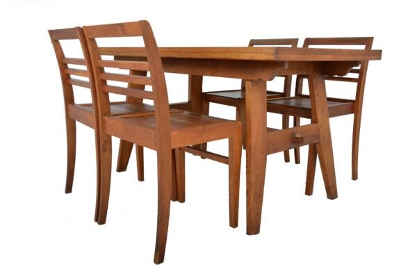 Set of 4 chairs by René Gabriel 1948