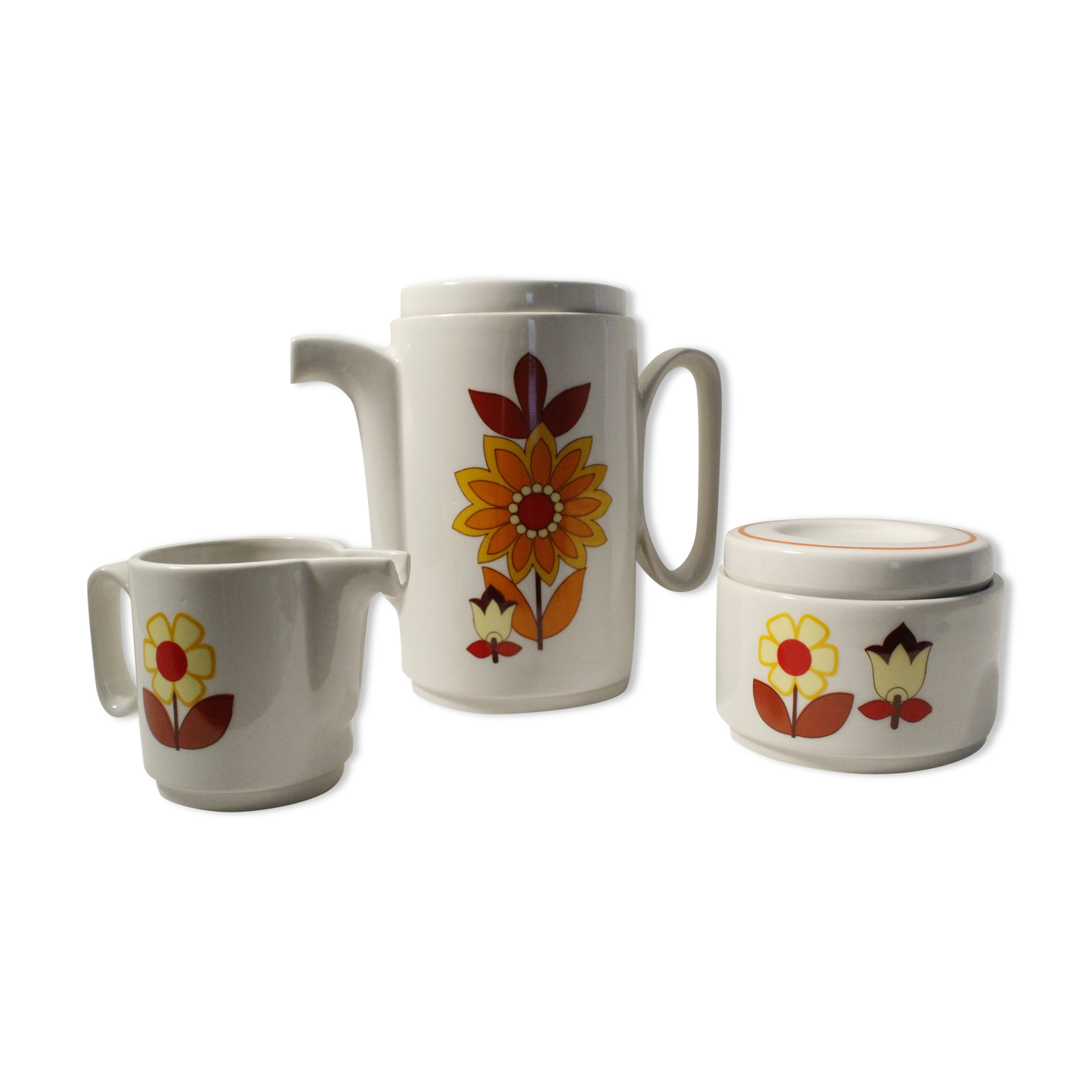 Tognana teapot, milk jug, sugar jar set - Made in Italy