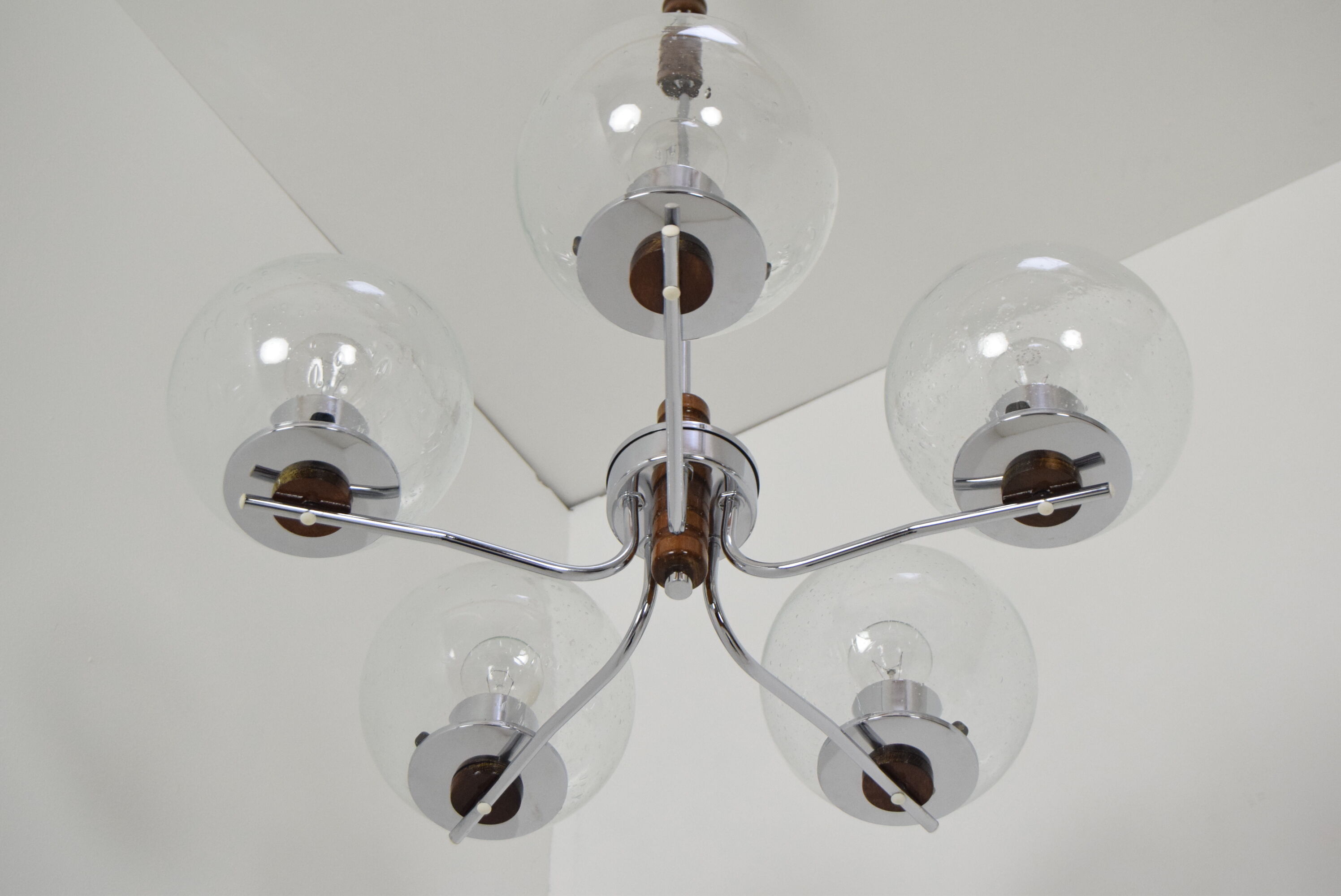 Mid-century Chandelier,Czechoslovakia,1960's.