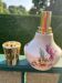 Floral porcelain Shepherd lamp