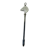Antique fireplace poker with horse head – early 20th century