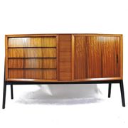 Mid-Century tambour and 4 drawer Afromosia sideboard, 1960s