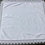 Mixed-race tablecloth edge crocheted hand 84cmx 91cm