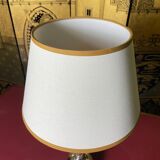 Table lamp Empire style chrome metal 1970