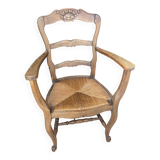 Paire de fauteuils en chêne