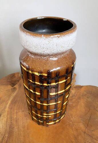 Vase abstrait, poterie d’art vintage ouest-allemande (WGP) VEB Haldensleben 3041B