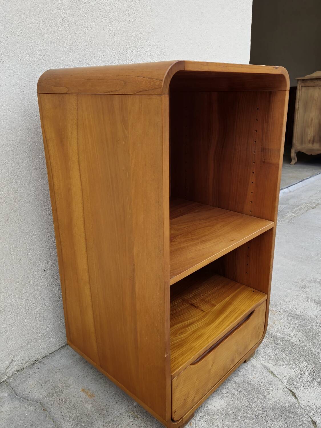 Maison Regain hi-fi storage unit in vintage elm