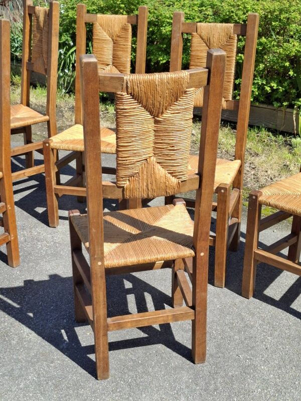 6 chaises brutalistes