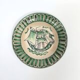 4 Vietri plates decorated by Fabbrica Ceramica Avallone, 1930s