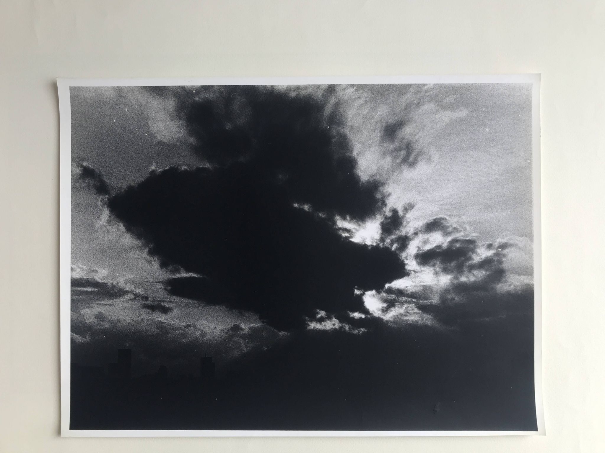 Rosine nusimovici, untitled (cloud iii), c 1980. black and white silver print