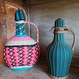 Lot de deux bouteilles scoubidou