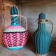 Lot de deux bouteilles scoubidou