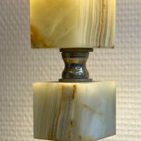Table lamp - Alabaster cube foot