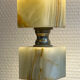 Table lamp - Alabaster cube foot