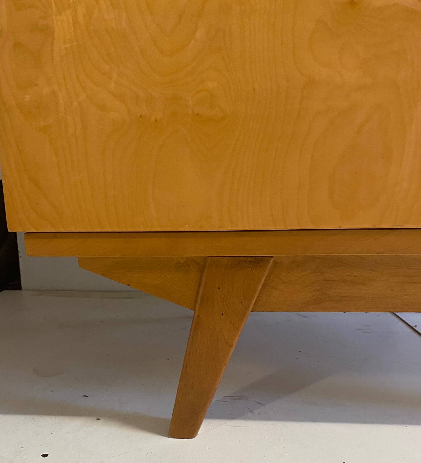 Vintage wardrobe with compass feet