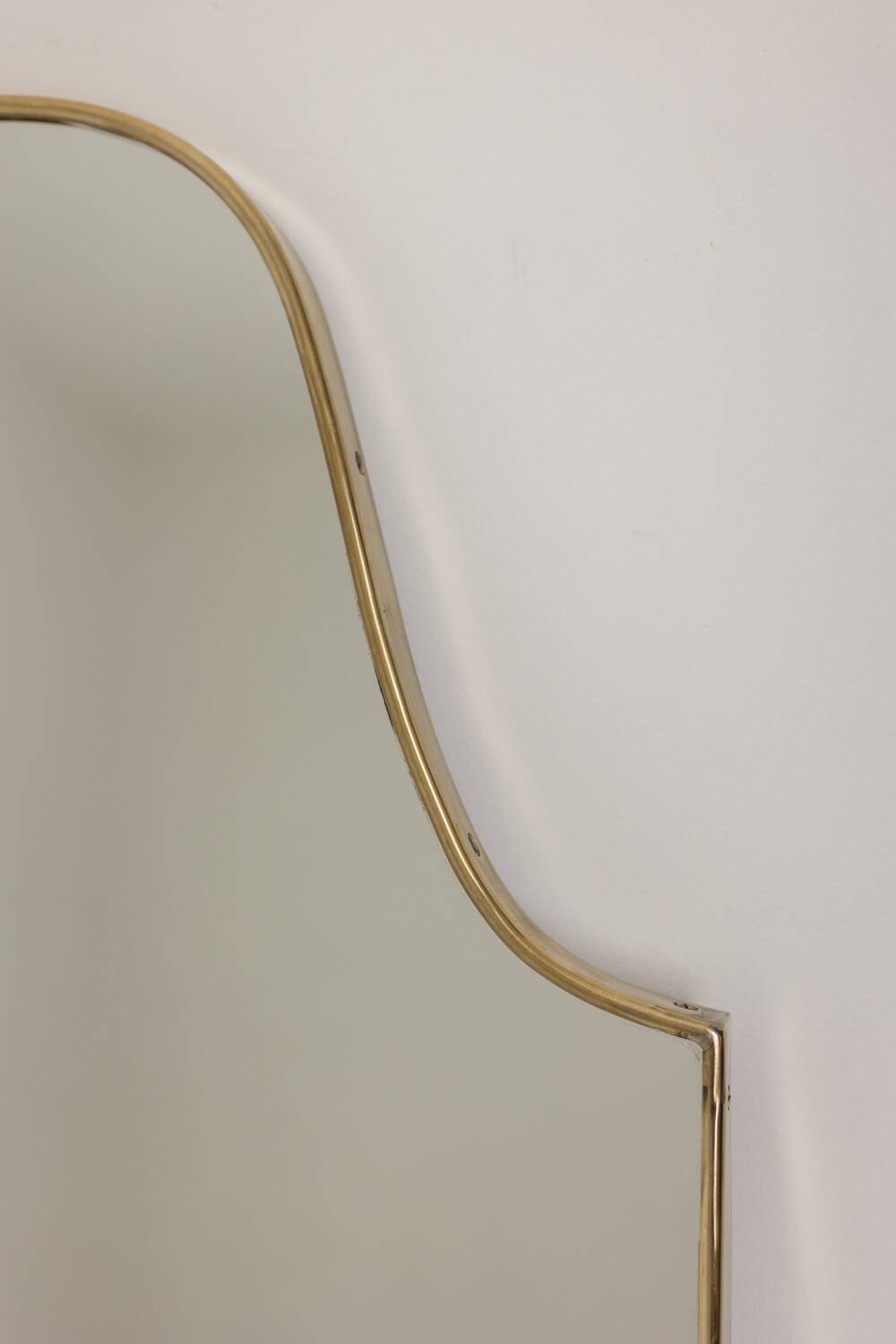 Pair of mirrors in the style of Gio Ponti, 1980s-90s.