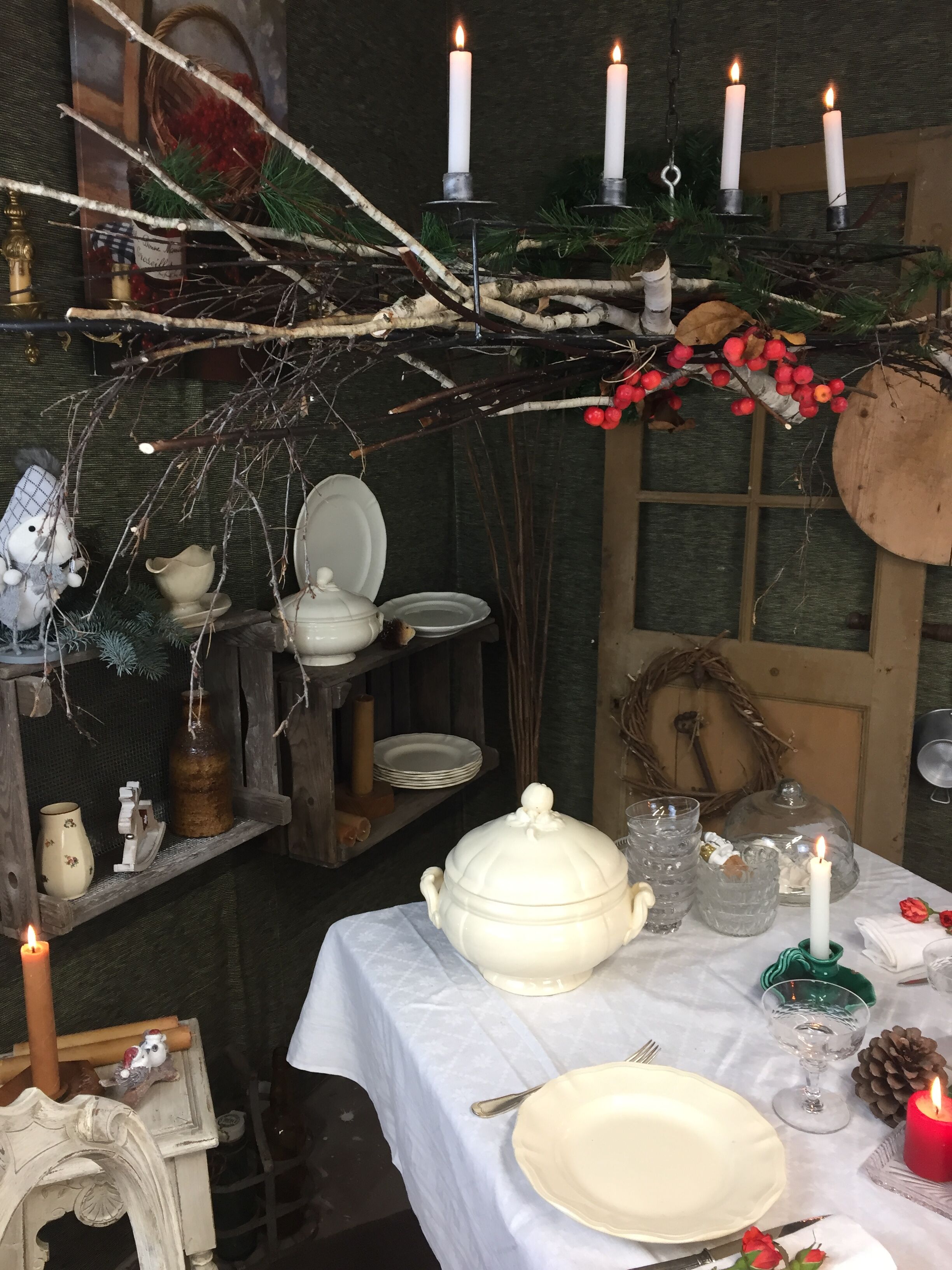 Old ivory-colored, oval-shaped dish with chamfered edge