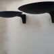 Pair of vintage wall lights, matte black metal, Germany 1970s