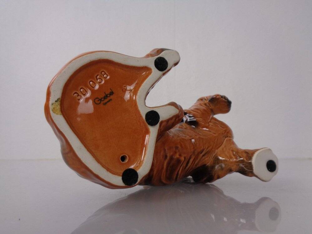 Porcelain Dachshund Figurine from Goebel, Germany, 1960s