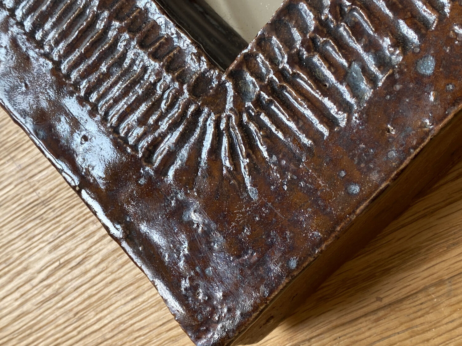 Ceramic mirror Barbara Delfosse La Borne