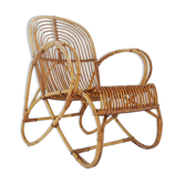 Fauteuil en rotin, 1960