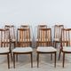 Mid-Century Teak and Fabric Dining Chairs by Leslie Dandy for G-Plan, 1960s, Set of 8