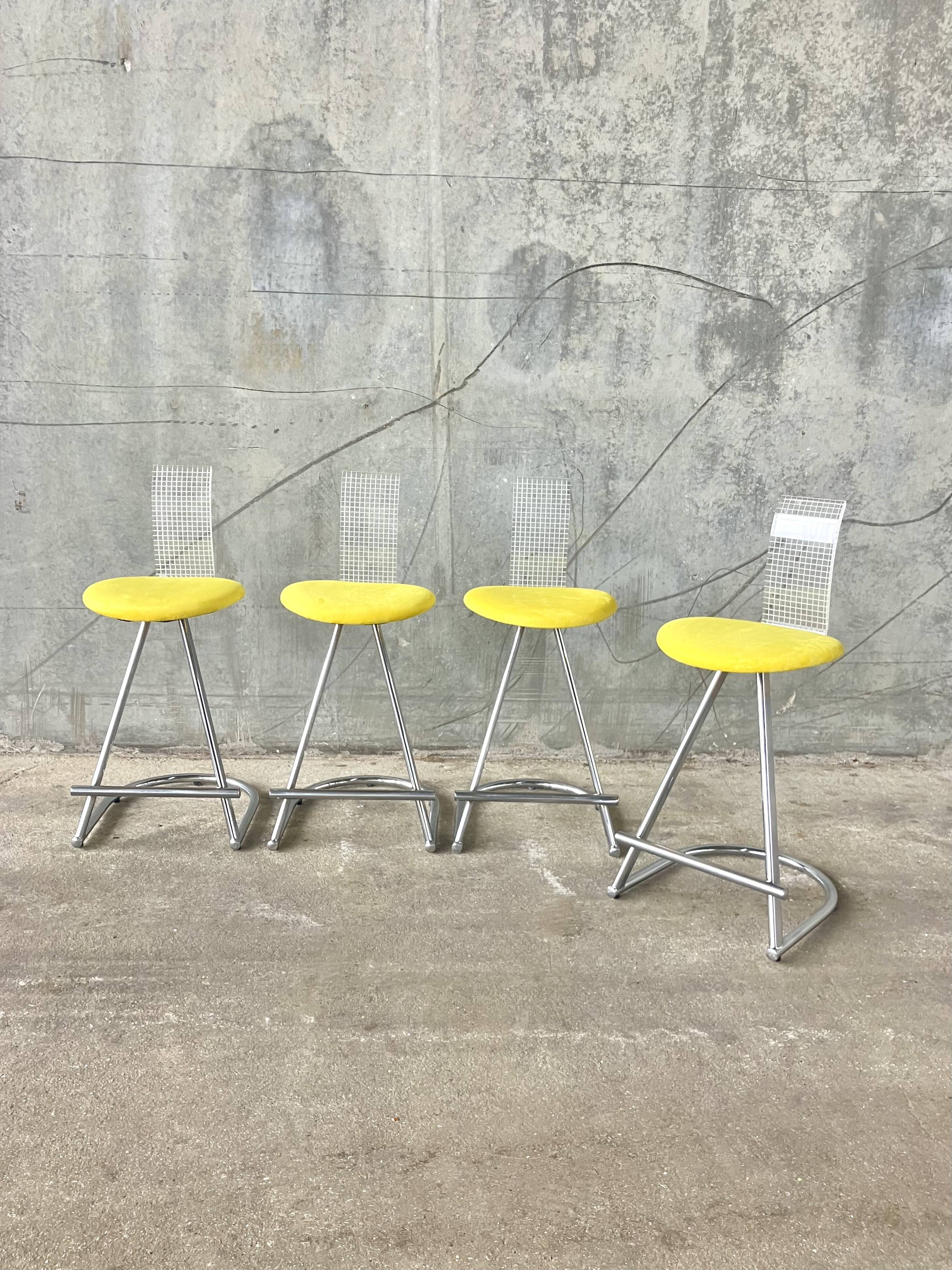 High chairs with plexiglass backrest Mirima, France