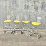 High chairs with plexiglass backrest Mirima, France