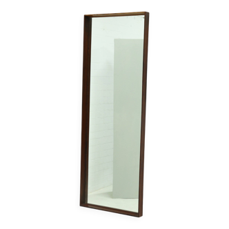 Large Scandinavian Rectangular Rosewood Mirror 1960s