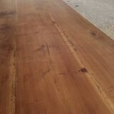Table de Ferme rustique en merisier massif 19éme - 1m91.5
