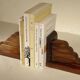 Art Deco bookend in exotic wood