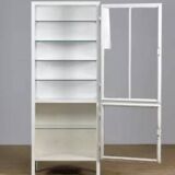 Iron and glass medical cabinet 1930s