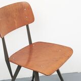 AS87 Scandinavian industrial chair, grey oak