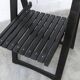 Chaise pliante Aldo Jacober pour Alberto Bazzani noire 1960 d'origine