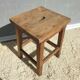 Oak workshop stool with grip