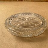 Ancienne Coupe Centre de Table Cristal Taillé Années 50 Vintage