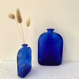 Flacon d’apothicaire en verre bleu cobalt