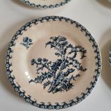 6 Gien plates from the 19th century