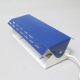 Modernist wall light with a blue pivoting shade from the 1960s.