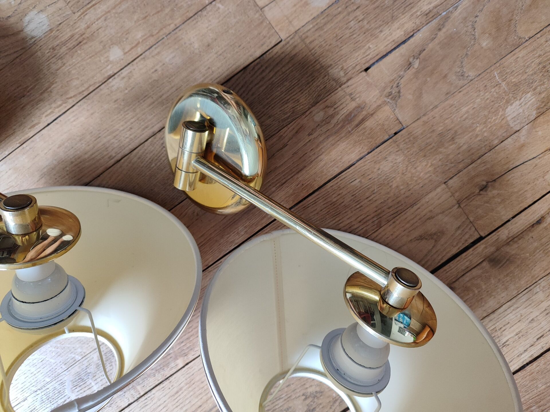 A pair of wall lights.
