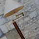 Floor lamp, vintage 80's reading light in elm burrier style, designed by robert de schuytener